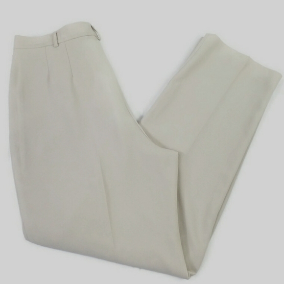 NYGARD Collection Putty Crepe Essential Pleated Front Dress Pants Womens 12P - Picture 6 of 14